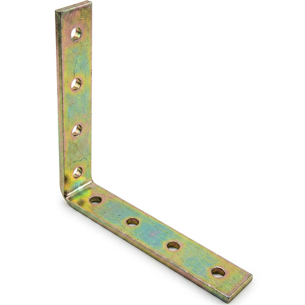 MINUTEX Piastra Forata di Rinforzo Piegata Pesante in Acciaio Zincato